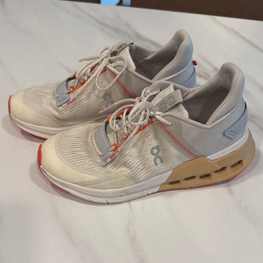 On Running Women’s Cream and Tan Athletic Shoes